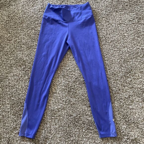 Nike Pants - Nike Dri-fit Girls Purple Leggings - Size S - Mesh Ankle Accent